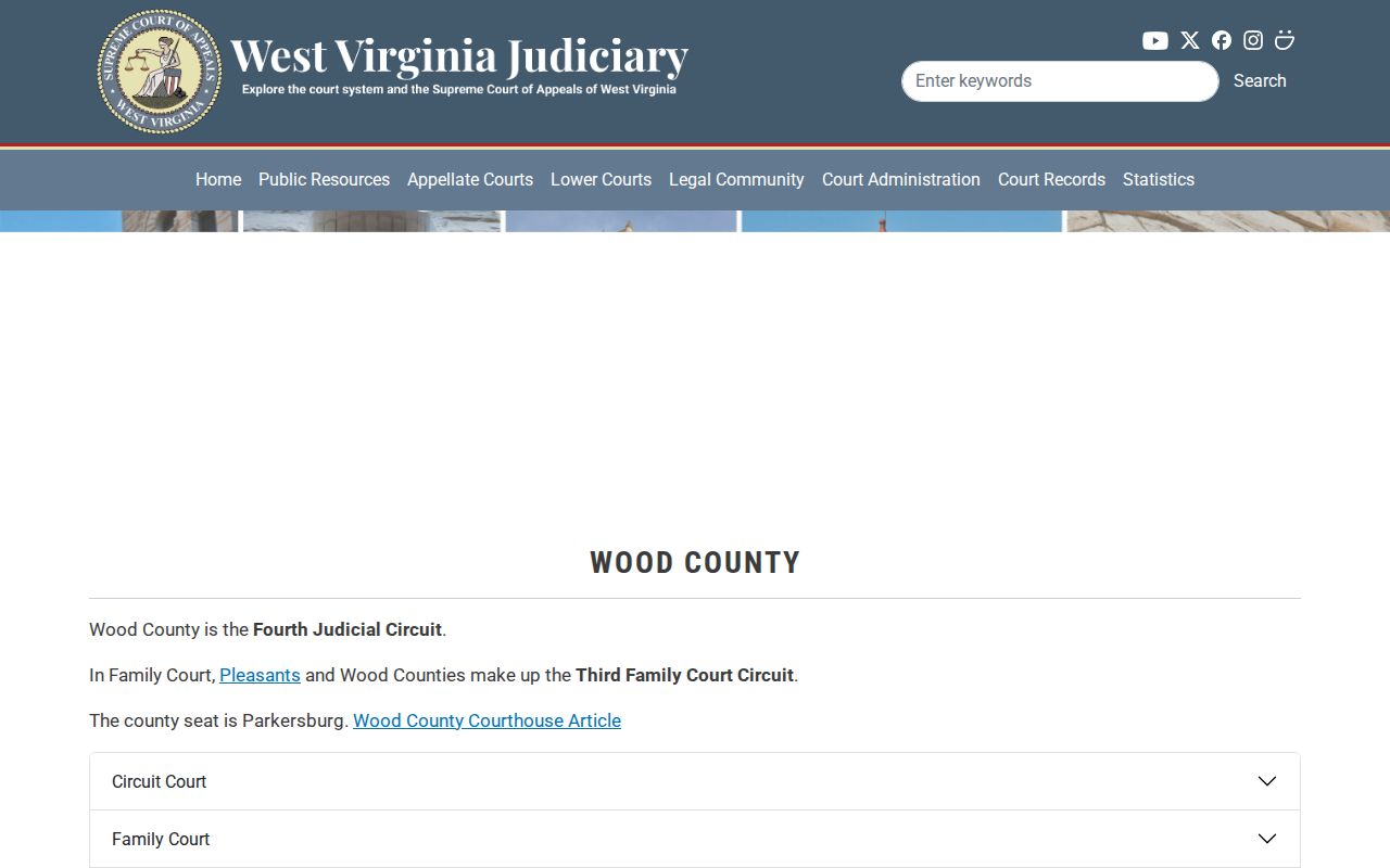Wood County court contact information for warrant and case verification